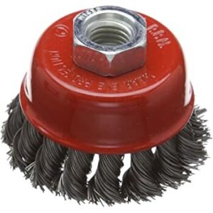 BRUSH CRIMP CUP BRASSED 75MM M14X2