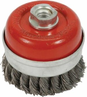 BRUSH TWIST KNOT CUP 80MM M14 X 2 THREADS