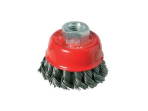 BRUSH TWIST KNOT BOWL CUP/STL 65MM 14 X 2