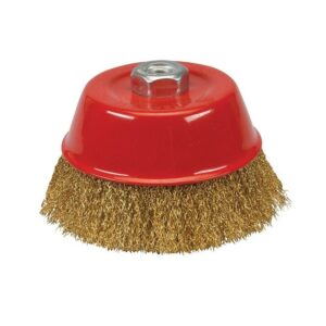 BRUSH BRASS CRIMP CUP 125MM M14 X 2