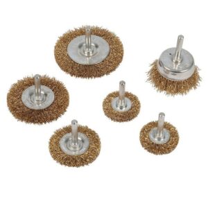 BRUSH WIRE WHEEL & CUP SET 6PCS