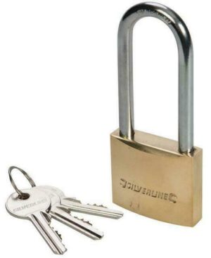 PADLOCK 38MM LONG SHACKLE BRASS