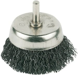 BRUSH CUP WIRE WITH ARBOR 75MM