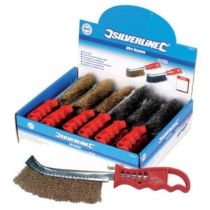 BRUSHES BRASS/STEEL IN DISPLAY BOXES OF 24 EACH