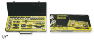 SOCKET SET 1/2" 25PC METAL BOX