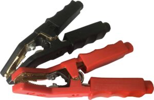 CLAMPS FOR BATTERY CHARGERS RED/BLACK