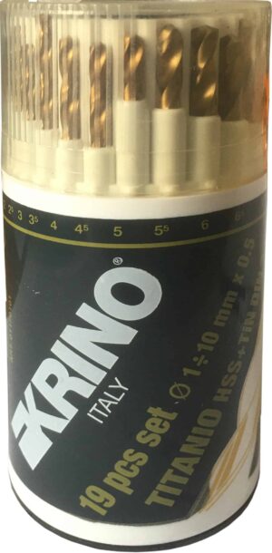 DRILL SET TITANIUM 19PCS